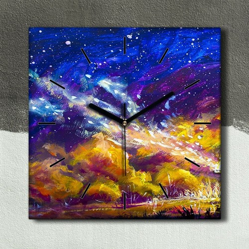 Horloge murale sur - toile, 30x30