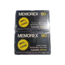 2X Memorex MRX3 Oxide Tape New