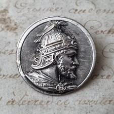 Bouton Ancien XIXè en Argent