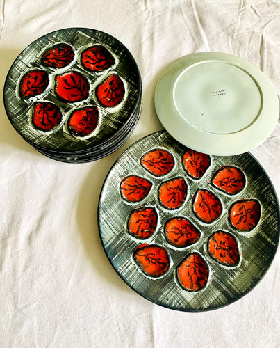 Plat assiettes à - plat, et