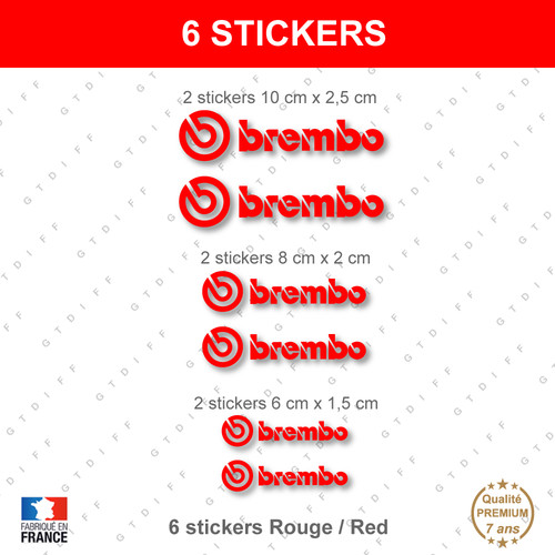 Stickers brembo rouge - brembo,