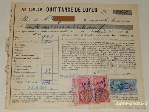 Quittance loyer 31 mars - loyer,