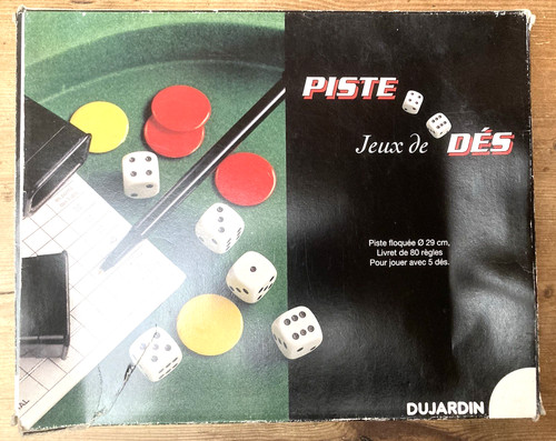 Piste jeu dés dujardin - jeu,