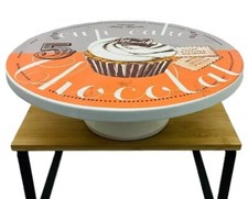 plateau à pied à gâteaux Maison du Monde cupcakes chocolat céramique 30 x 10 cm