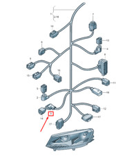 Support de protection du câblage moteur pour VW TOUAREG 7P MK2 1E0971921