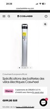 Batterie vélo Électrique Coswheel M20