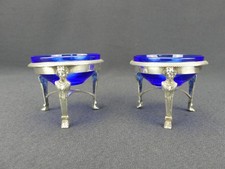 Paire de salerons Empire en argent 1er coq (1798-1809)