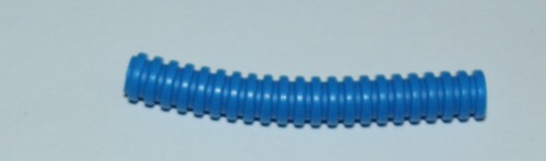 Tube lego technic blue ribbed - tube,