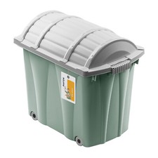 PAFEN Pirate Boîte à Jouets 62L Coffre au Trésor avec Rouleaux 58x51x37 Vert