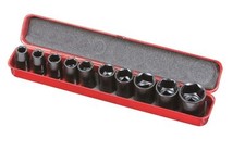 Coffret 10 Douilles Clé à Chocs 38 mm chrome vanadium