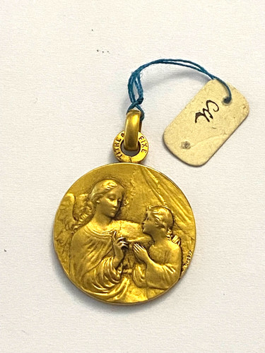Ancien pendentif baptème - pendentif, /