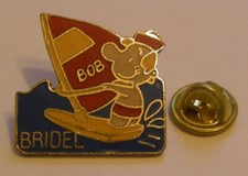 BRIDEL BOB WINDSURF SURF WIND BOARD WINDSURFING vintage pin badge X9Z