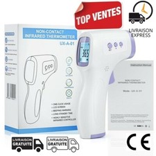 Thermomètre frontal infrarouge sans contact température bébé enfants adultes FR