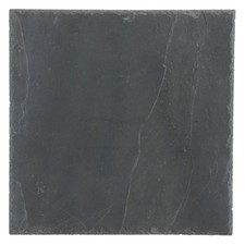 Lot de 6 Assiettes Carrées "Ardoise" 30cm Gris