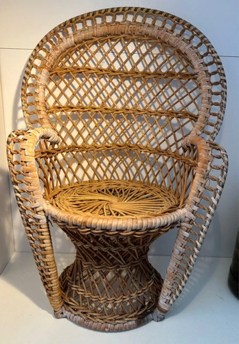Fauteuil osier vintage pour - osier,