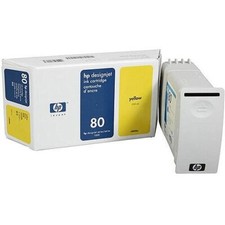 ?️Cartouche D’Encre Haute Capacité HP c4848a HP 80 Jaune 350ml 12/08?