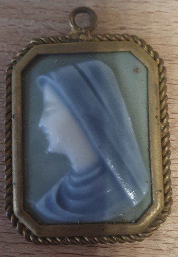 Ancien pendentif email - ancien,