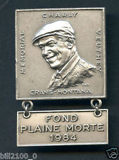 insigne . badge .Suisse. ski nordique .mémorial Charly Veuthey.Fond Plaine Morte