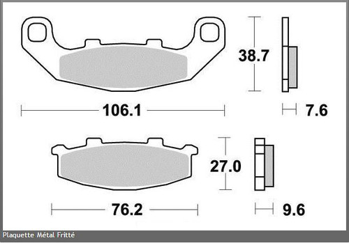Plaquettes frein métal - plaquettes,