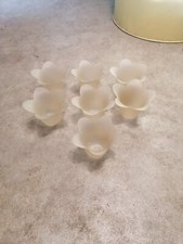 7 Tulipes en verre dépoli