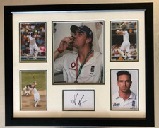 Cadre signé à la main Kevin Pietersen - Angleterre Cricket