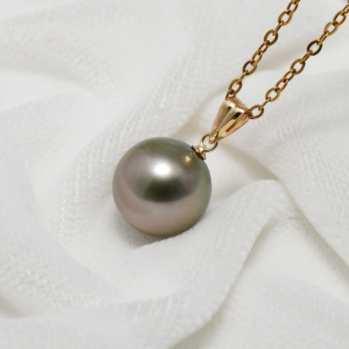 Pendentif rond perles - rond, de