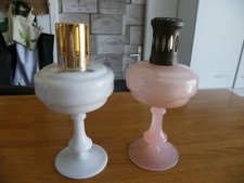 2 LAMPES BERGER EN OPALINE