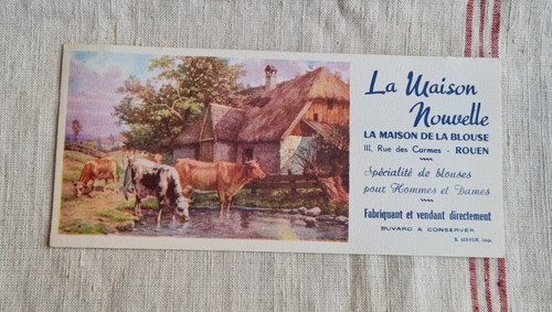 Ancien buvard publicitaire - ancien,