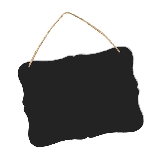 Tableau noir suspendu bois - tableau,