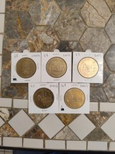 jetons touristiques MDP Divers Année 2004 Lot De 5