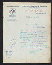 UCHIZY (71) OUTILLAGE Anglais & Américain / IMPORT "J. DESPLACES" en 1922