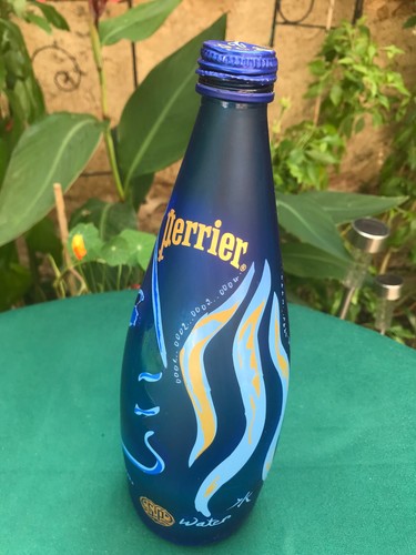 Bouteille verre perrier - bouteille, bleue