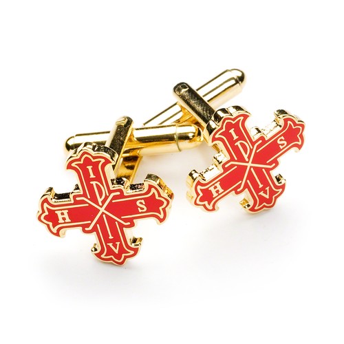 Nouveau cufflinks croix - de,