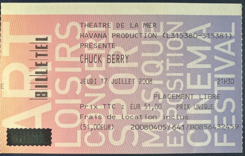 Billet concert chuck berry - concert,