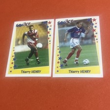 Panini Roockie Thierry HENRY n* 145 Et 194 SUPERFOOT 98/99 / 2 sticker Mint