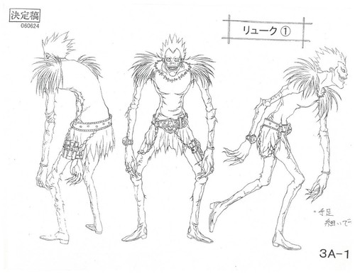Death note anime production - death,