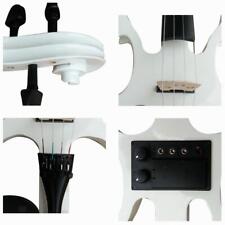 Violon électrique 4/4 avec étui de transport et accessoires en bois massif