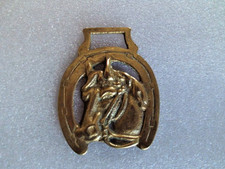 Ancien horse brass laiton décors harnais cheval collection