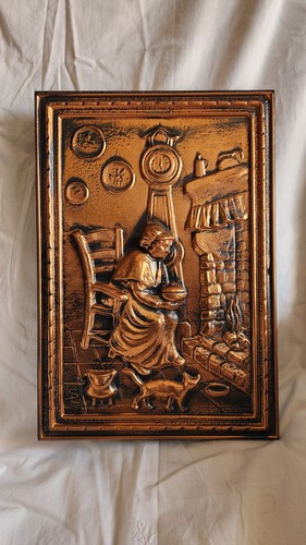 Tableau ancien cuivre - tableau,