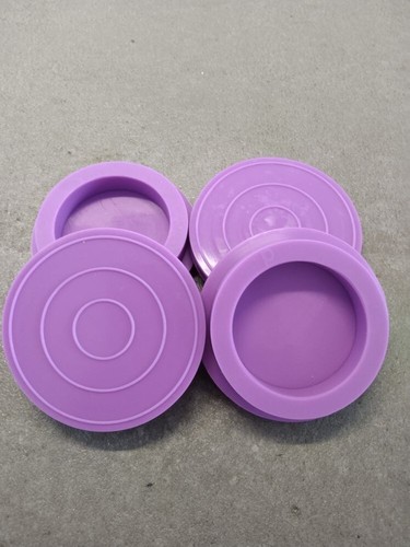 Patins silicone mauve pied - 4x,