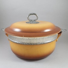 Légumier en terre cuite et argent massif Minerve