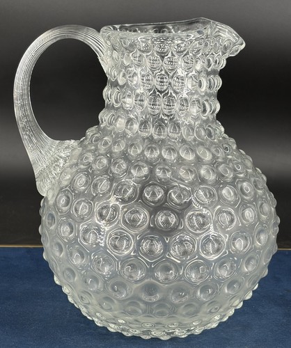 Pichet verre soufflé - , hobnail