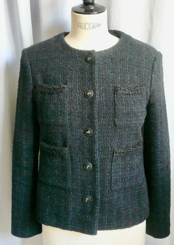 Chanel veste tweed fr38 - veste,
