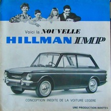 HILLMAN IMP CATALOGUE DEPLIANT ROOTES