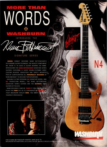 Nuno bettencourt washburn - bettencourt, n4