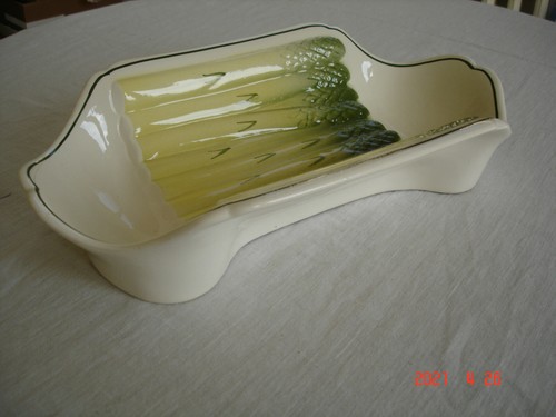 Plat ancien asperges - ancien,
