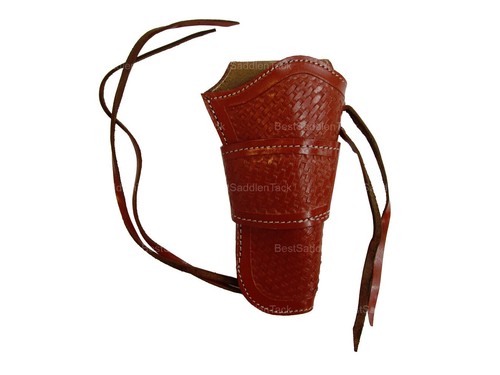 Western leather revolver - leather,