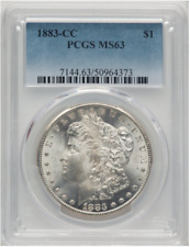 One Dollar Morgan 1883 CC Carson City PCGS MS63