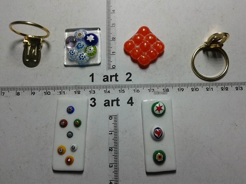 Clip foulard verre - clip,