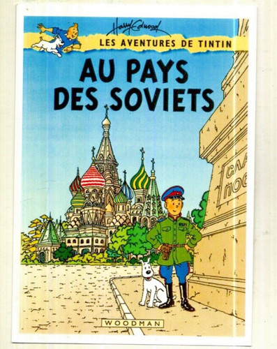 Tintin carte postale - tintin.,